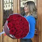 31 роза Ред Наоми в упаковке в форме бокала