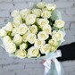 Букет 9 кустовых белых роз