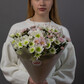 Букет из хризантем белых и розовых, 15 шт