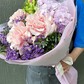 Букет Гортензия и Французские розы пионовидные