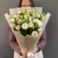 Монобукет из 7 белых веток эустомы