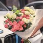 Букет пионовидных кустовых роз