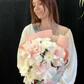 Авторский букет с хризантемой и французскими розами