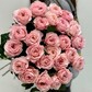 25 нежно-розовых роз