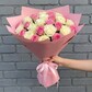 Букет из 51 розы белой и розовой.
