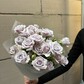 Монобукет с лиловыми кустовыми розами