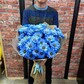 Букет синих хризантем