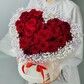 Сердце из Роз в Коробке «Магия Любви»